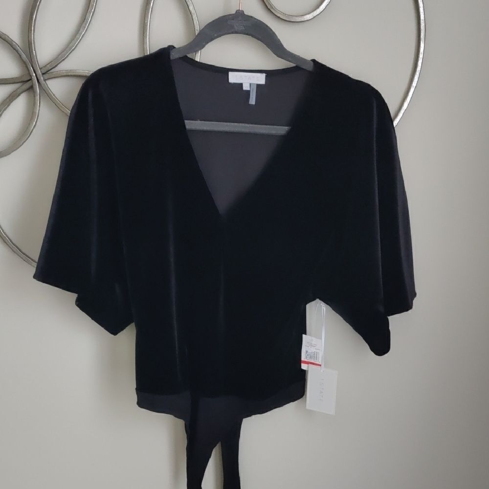 1.State black Velvet Top